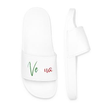 Amo Verona, elegant minimalist design - Men’s Pool Sliders - white - Front