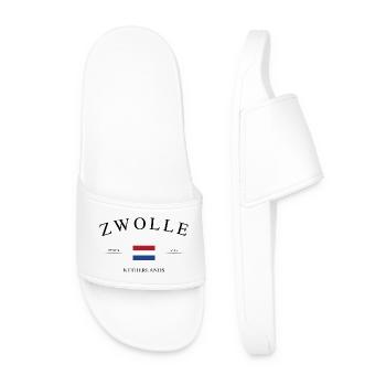 Zwolle Pays-Bas – Souvenir et cadeau de vacances - Claquettes Homme - blanc - Devant
