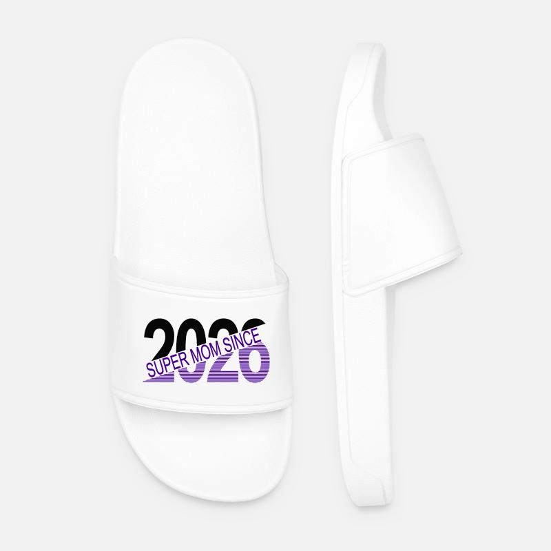 Super_mom_since_2026 - Männer Badelatschen - Weiß