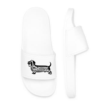 Art digestif du teckel - Claquettes Homme - blanc - Devant