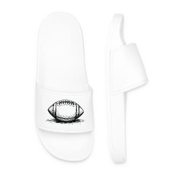 Vintage American Football Ball Sportsman - Men’s Pool Sliders - white - Front