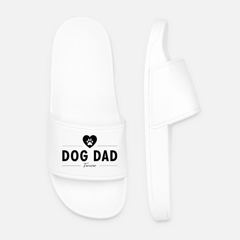 Hundepapa (Schwarz) - Männer Badelatschen - Weiß