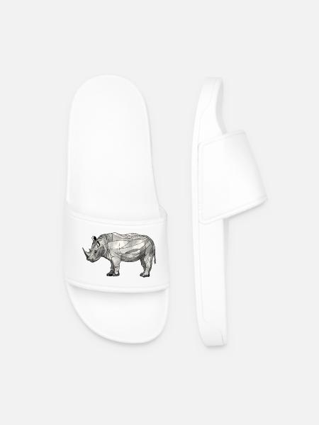 rhinocéros - Claquettes Homme - blanc