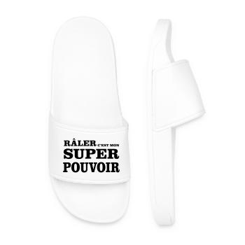 Complaining is my SUPERPOWER - Men’s Pool Sliders - white - Front