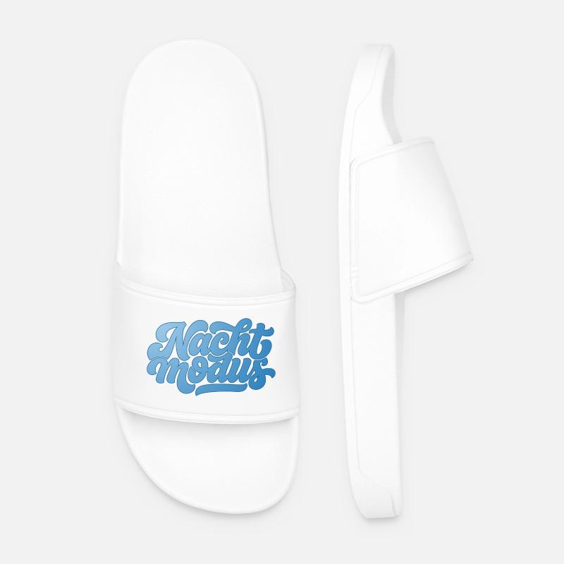 Notte - Ciabatte per il mare da uomo - bianco