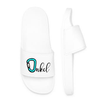 Camping Climbing Uncle - Men’s Pool Sliders - white - Front