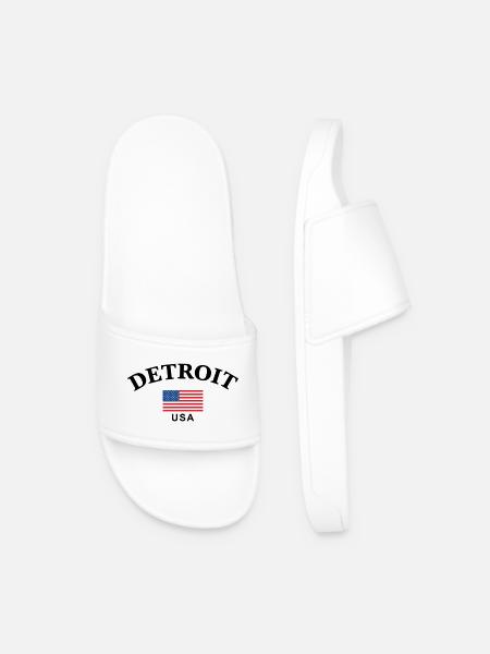 Detroit, USA - Männer Badelatschen - Weiß