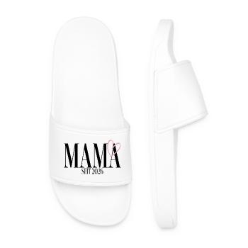 Mom since 2026 - Men’s Pool Sliders - white - Front
