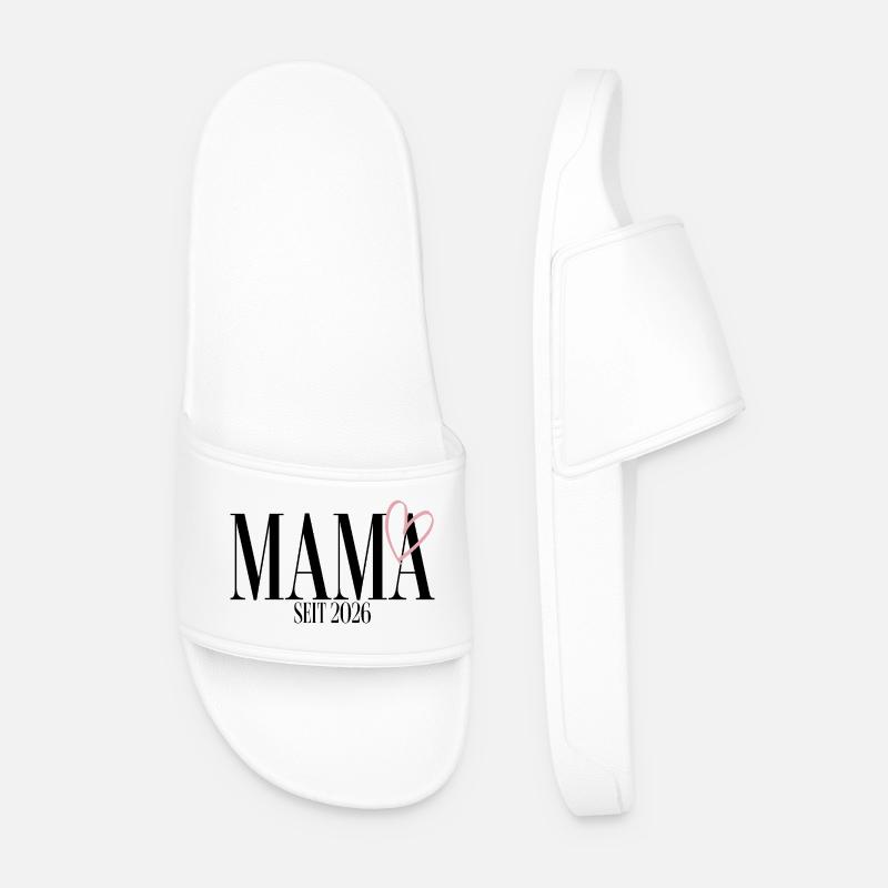 Mama seit 2026 - Männer Badelatschen - Weiß
