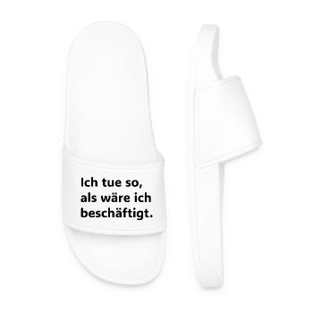 Je suis so, aux wäre ich beschäftigt Lustiger Büro - Claquettes Homme - blanc - Devant