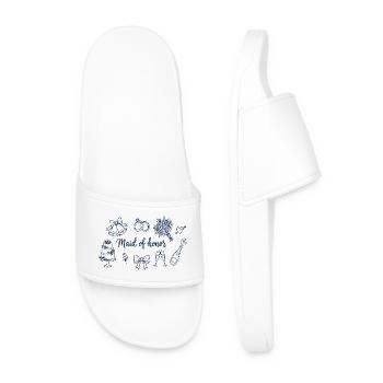 Demoiselle d’honneur Mariage du cortège nuptial - Claquettes Homme - blanc - Devant