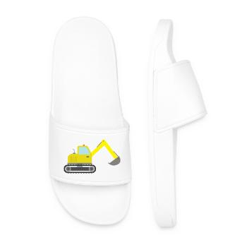 Excavator - Men’s Pool Sliders - white - Front
