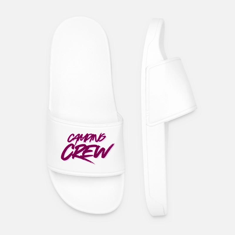 Camping Crew - Männer Badelatschen - Weiß