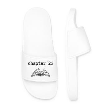chapter 23 Geburtstag - Männer Badelatschen - Weiß - Vorne