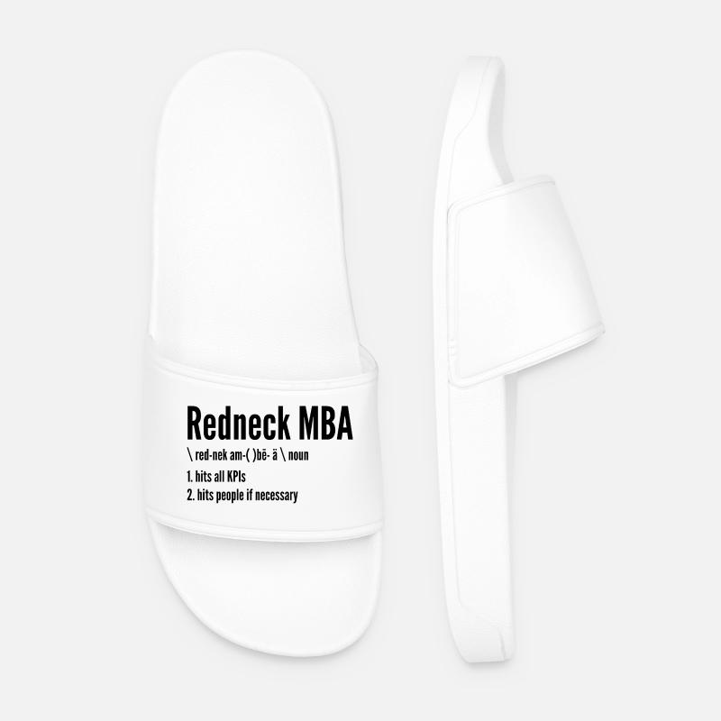 Redneck MBA - Männer Badelatschen - Weiß