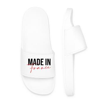 Made in France - Men’s Pool Sliders - white - Front