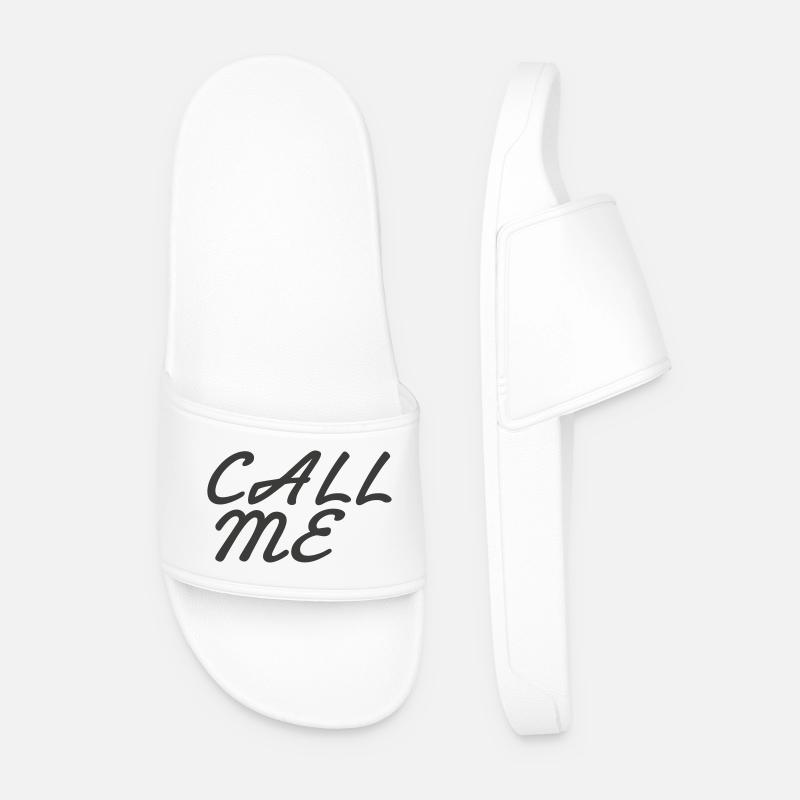 Call me - Männer Badelatschen - Weiß