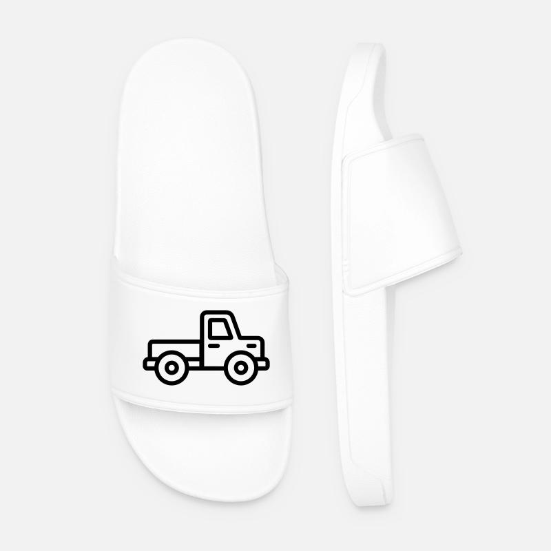 Lkw - Männer Badelatschen - Weiß