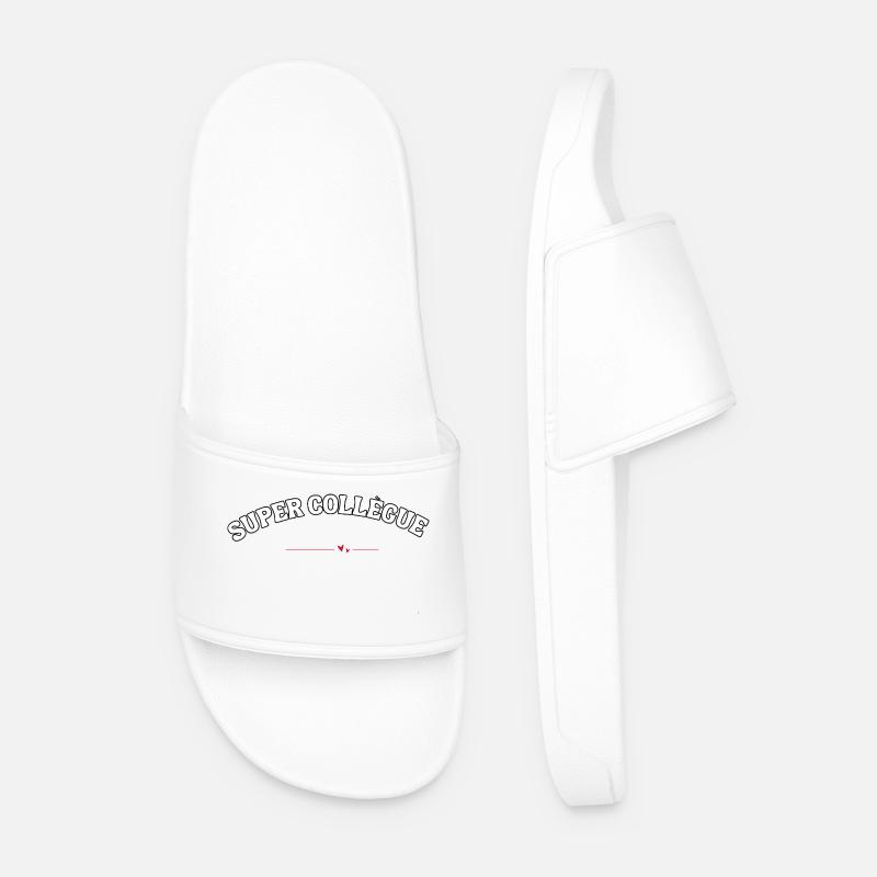 great colleague gift - Men’s Pool Sliders - white
