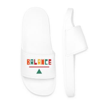 Équilibrer la palette de couleurs sur la ligne - Claquettes Homme - blanc - Devant