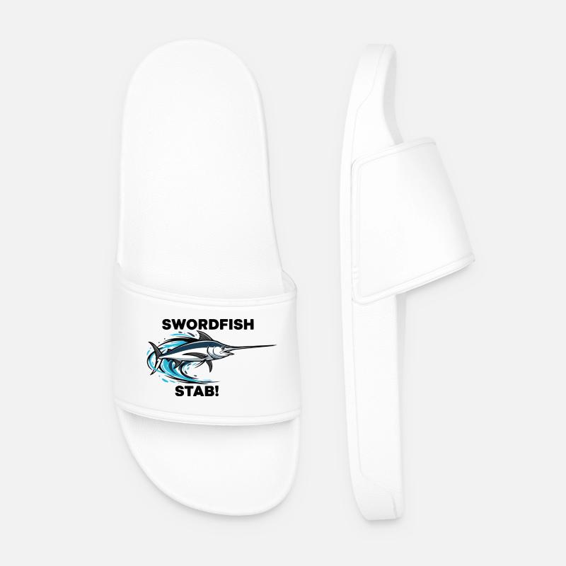 Espadon Stab Épée Mer Swordfish - Claquettes Homme - blanc