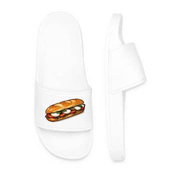 Freshly Sandwich Art - Men’s Pool Sliders - white - Front