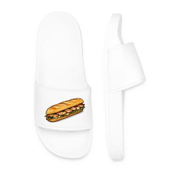 Gegrilltes Hähnchen Sub Kunst - Männer Badelatschen - Weiß - Vorne