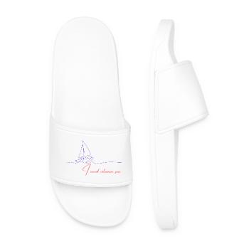Vitamin Sea Sailing Motif - Men’s Pool Sliders - white - Front