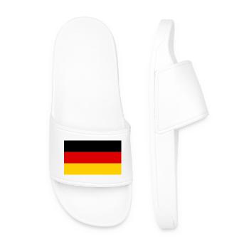 GERMANY GERMANY EUROPE GERMAN SPORT FAN - Men’s Pool Sliders - white - Front