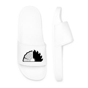 Carpenter Wooden Slice Saw Blade - Men’s Pool Sliders - white - Front