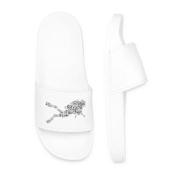 Idée cadeau pour le plongeur sous-marins avec plongée sous-marine - Claquettes Homme - blanc - Devant