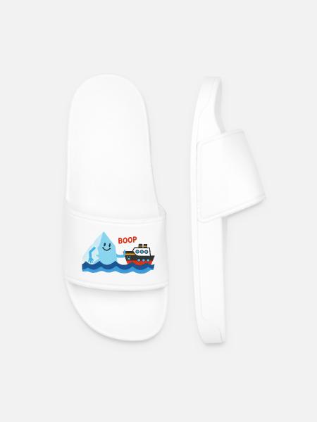 Freundlicher Eisberg stupst ein Schiff - Claquettes Homme - blanc