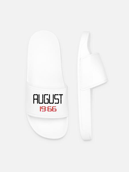 60th birthday August 1966 - Men’s Pool Sliders - white