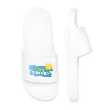 Summer Mode: ON - Men’s Pool Sliders - white - Front