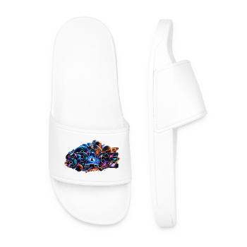 Space Adventure Astronaut Cosmos - Men’s Pool Sliders - white - Front