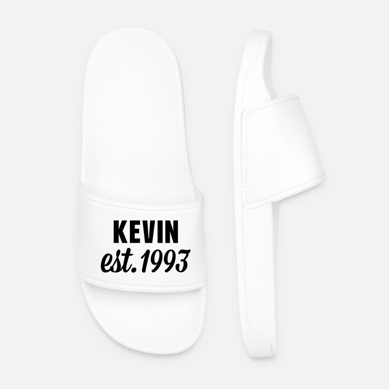 Kevin est 1993 - Männer Badelatschen - Weiß
