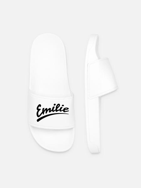 Emilie - Männer Badelatschen - Weiß