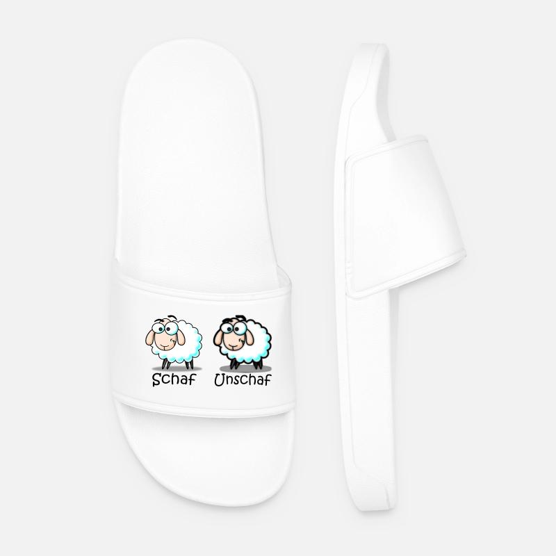 sheep - Men’s Pool Sliders - white