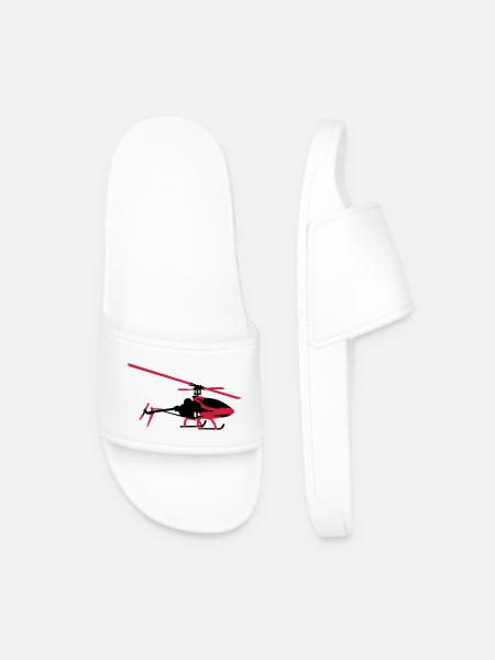modèle d'hélicoptère - Claquettes Homme - blanc