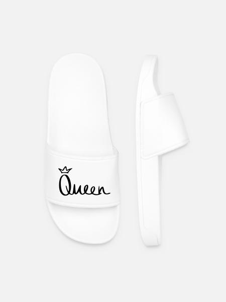 Queen - Männer Badelatschen - Weiß