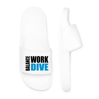 WORKDIVEBALANCE - Men’s Pool Sliders - white - Front
