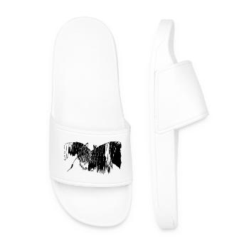 Magnifique bricoleur à cheval - Claquettes Homme - blanc - Devant