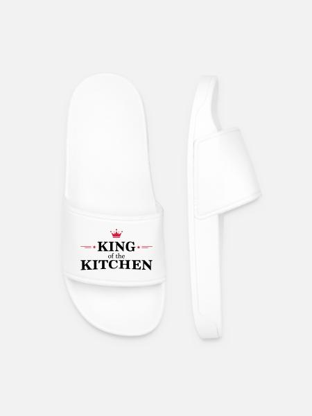 King of the Kirchen - Männer Badelatschen - Weiß