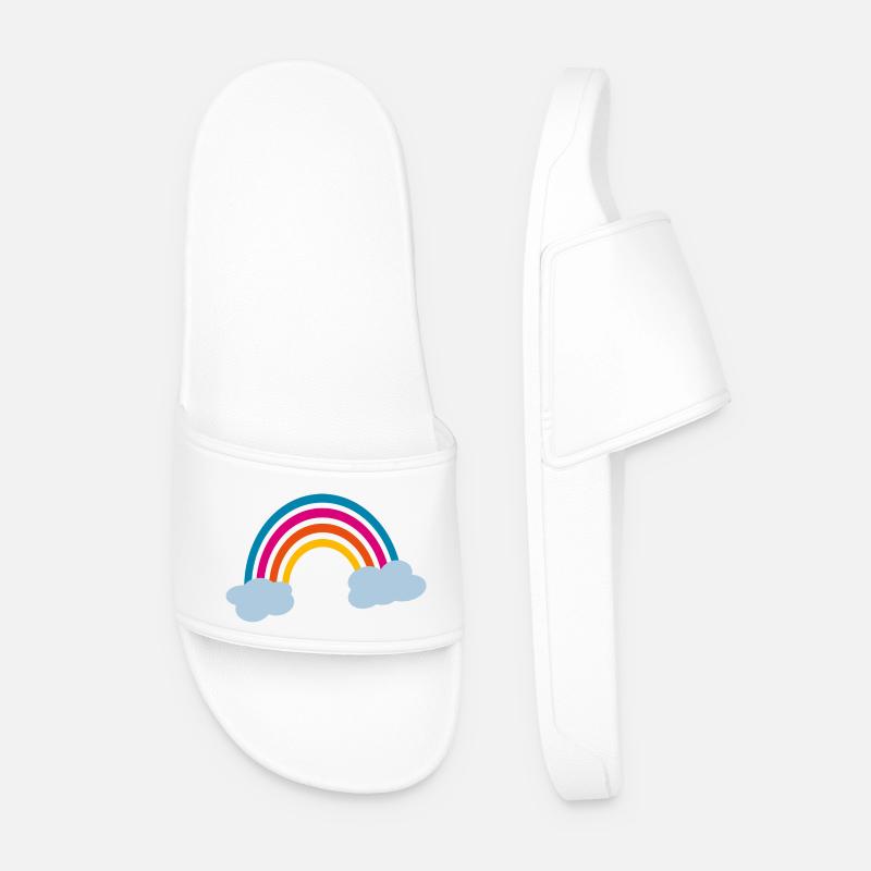 REGENBOGEN - Männer Badelatschen - Weiß