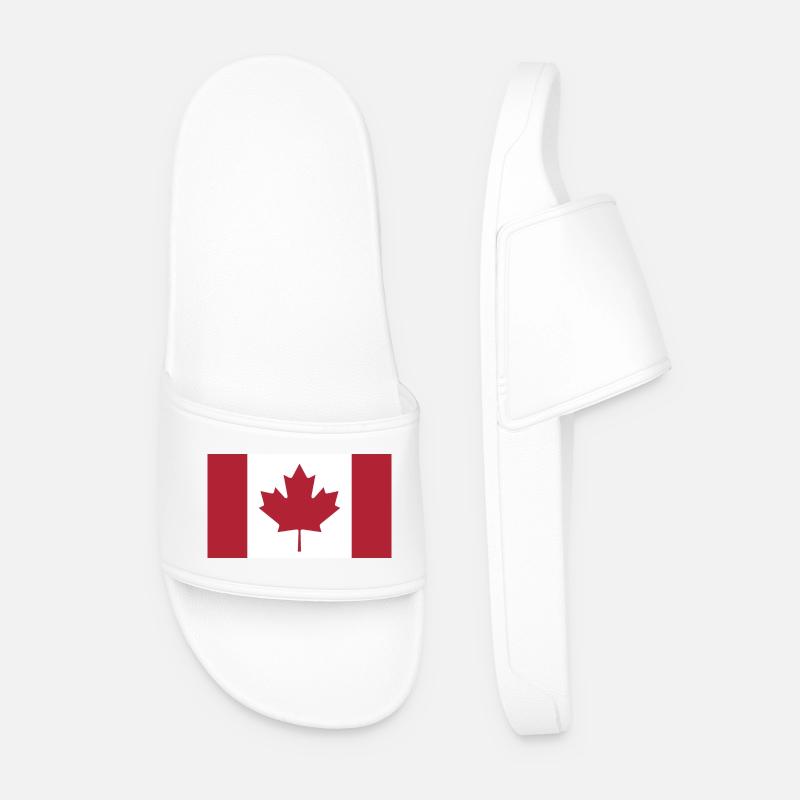 Kanada Flagge Telefonhülle - Männer Badelatschen - Weiß