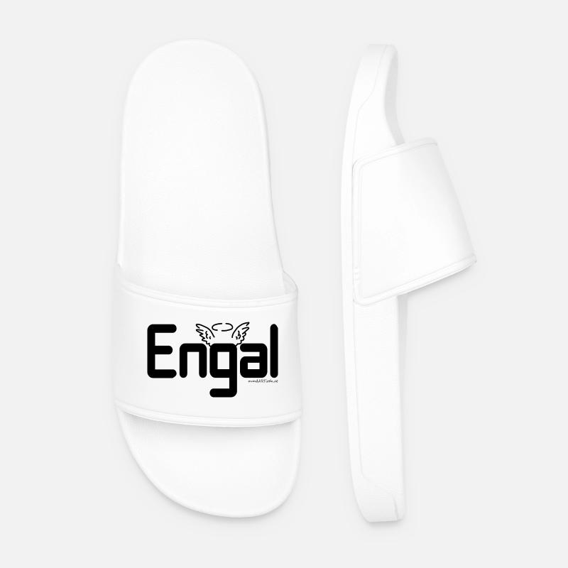 Engal - Engerl, Austrian dialect, Gift - Men’s Pool Sliders - white