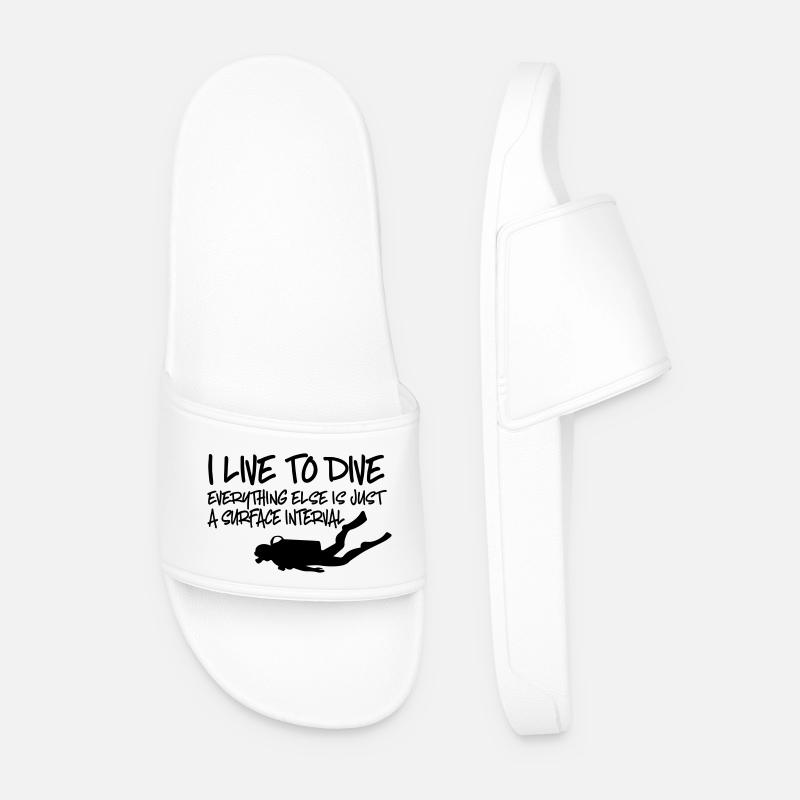 Dive - Men’s Pool Sliders - white
