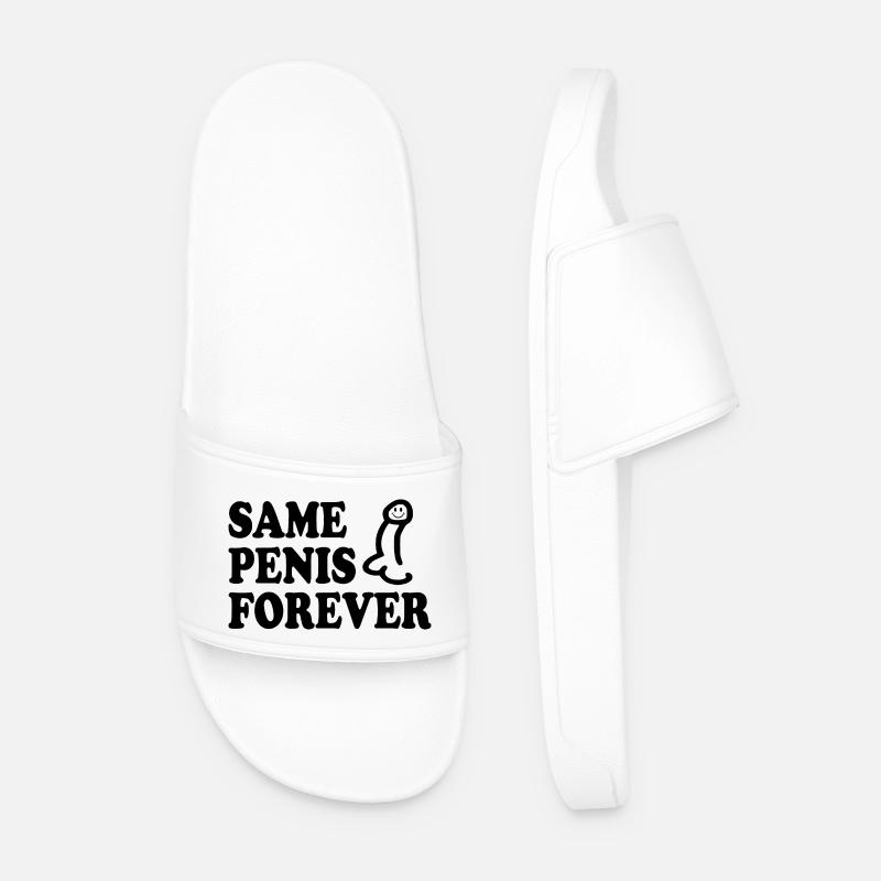 Same penis forever - Claquettes Homme - blanc