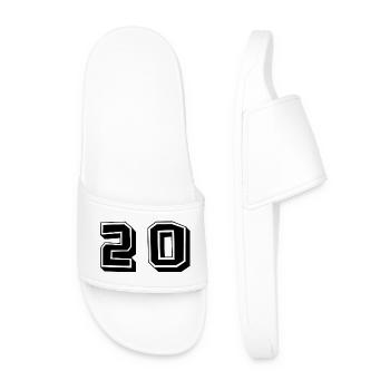 20. 20 YEARS. 20th ANNIVERSARY. 20TH ANNIVERSARY. - Men’s Pool Sliders - white - Front
