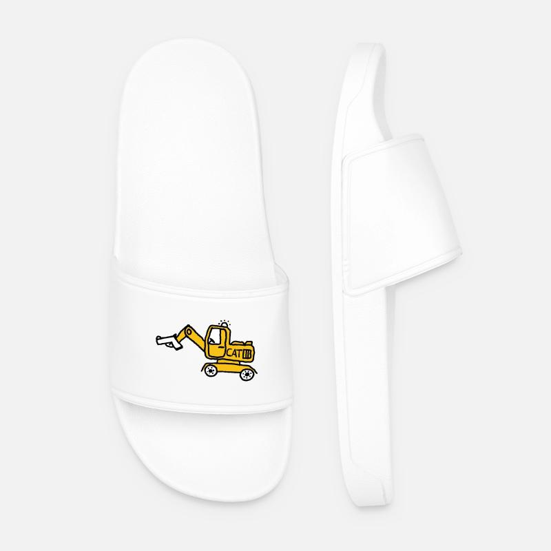 Construction danger - Men’s Pool Sliders - white